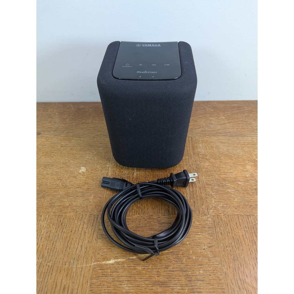 Yamaha WX-010 MusicCast Wireless Speaker Bluetooth Black w/ Cord -TESTED & Reset